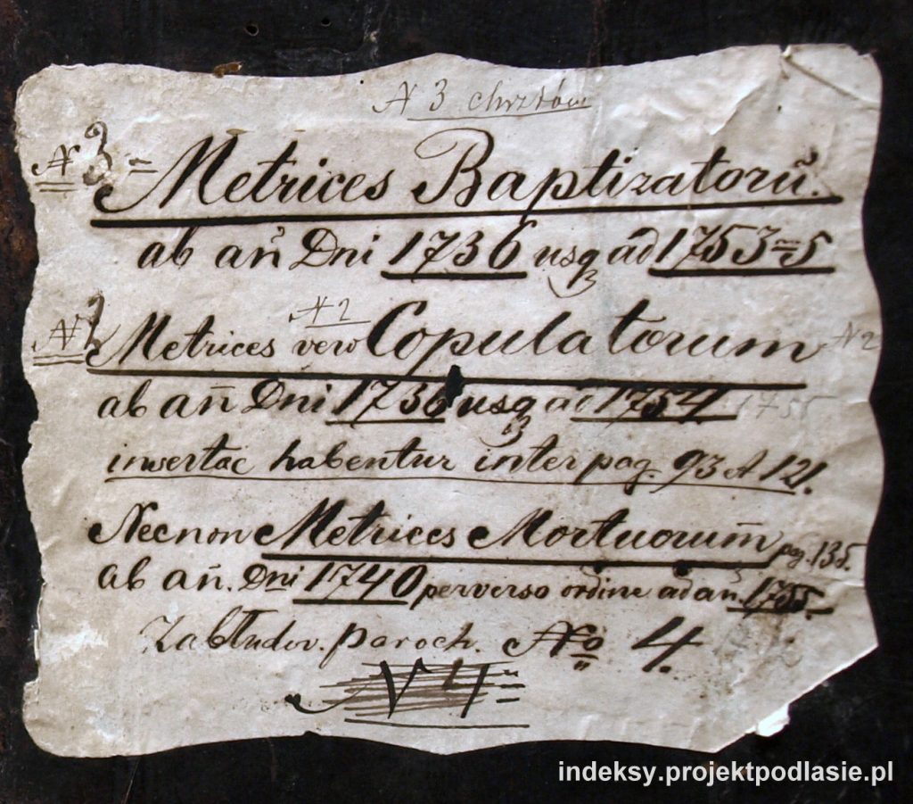 księga metrykalna